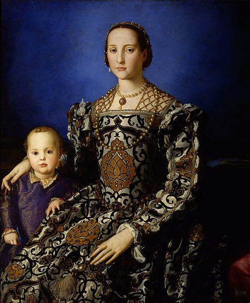 Angelo Bronzino Portrait of Eleanor of Toledo and Her Son